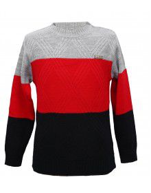 Boys Sweater stripe  Design red